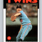 1986 Topps #445 Bert Blyleven Twins MLB Baseball Image 1