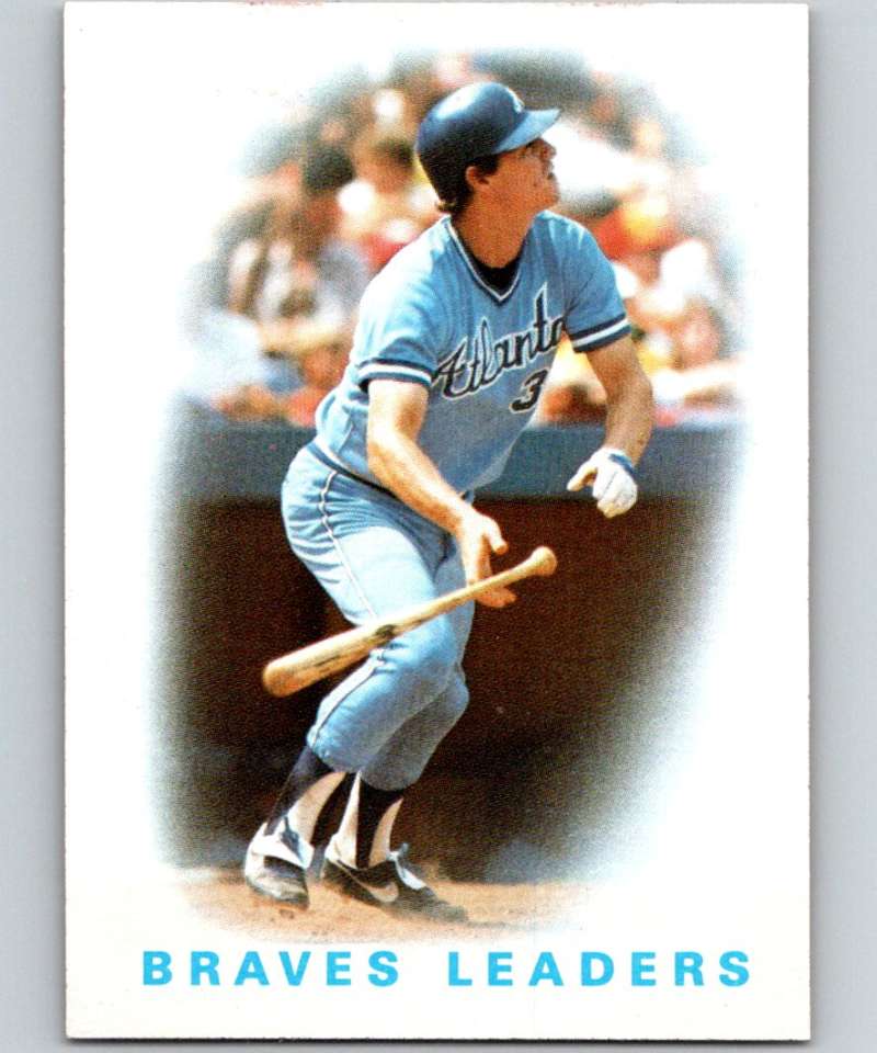 1986 Topps #456 Dale Murphy Braves Braves Leaders MLB Baseball Image 1