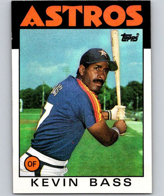 1986 Topps #458 Kevin Bass Astros MLB Baseball Image 1