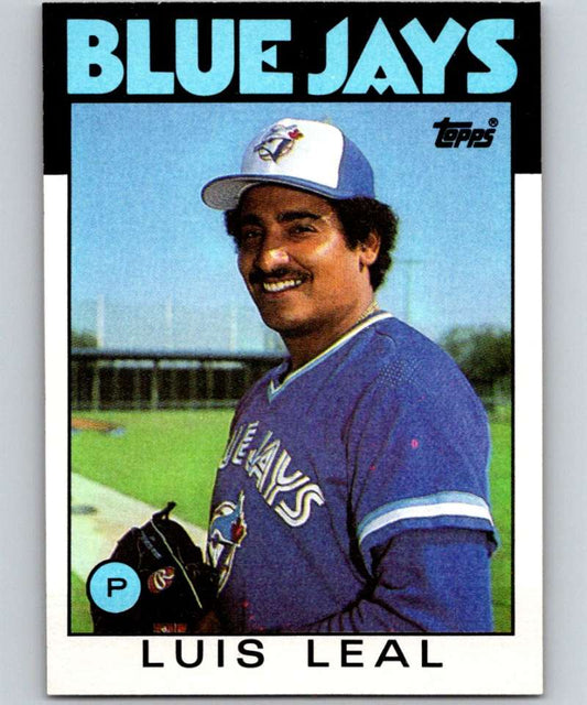 1986 Topps #459 Luis Leal Blue Jays MLB Baseball Image 1
