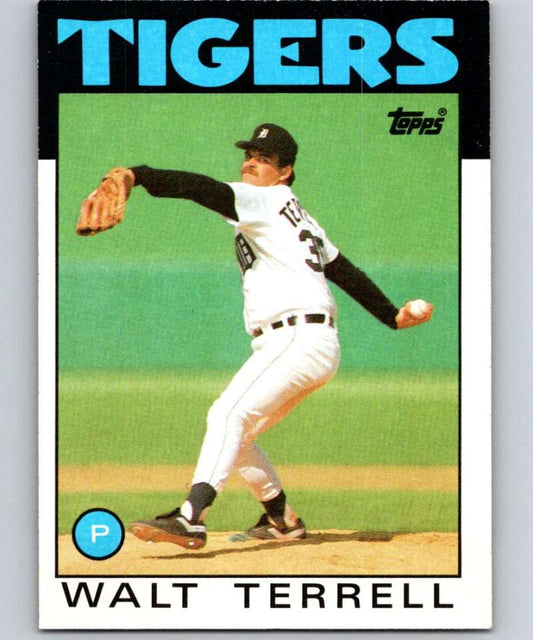 1986 Topps #461 Walt Terrell Tigers MLB Baseball Image 1