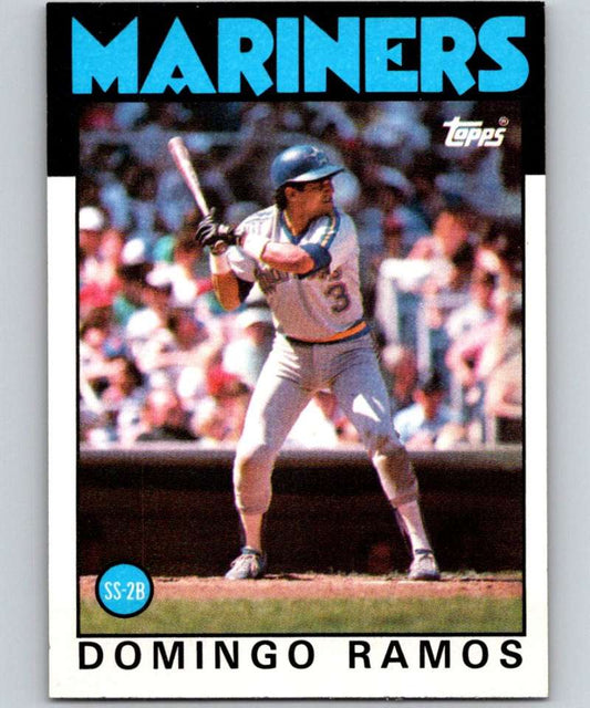1986 Topps #462 Domingo Ramos Mariners MLB Baseball Image 1