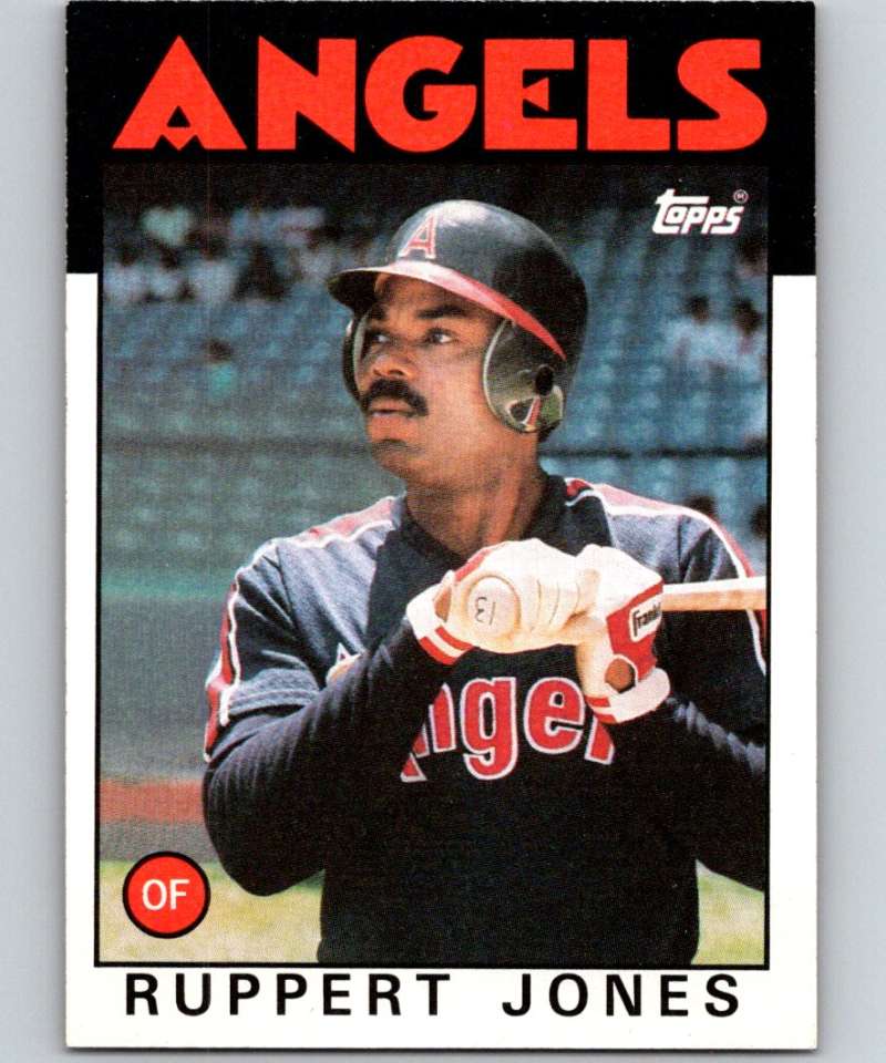 1986 Topps #464 Ruppert Jones Angels MLB Baseball Image 1