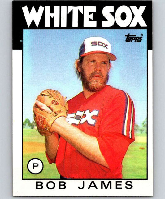 1986 Topps #467 Bob James White Sox MLB Baseball Image 1