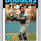1986 Topps #468 Mike Scioscia Dodgers MLB Baseball Image 1