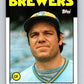 1986 Topps #473 Mark Brouhard Brewers MLB Baseball Image 1