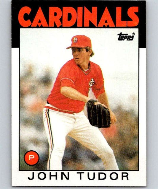 1986 Topps #474 John Tudor Cardinals MLB Baseball