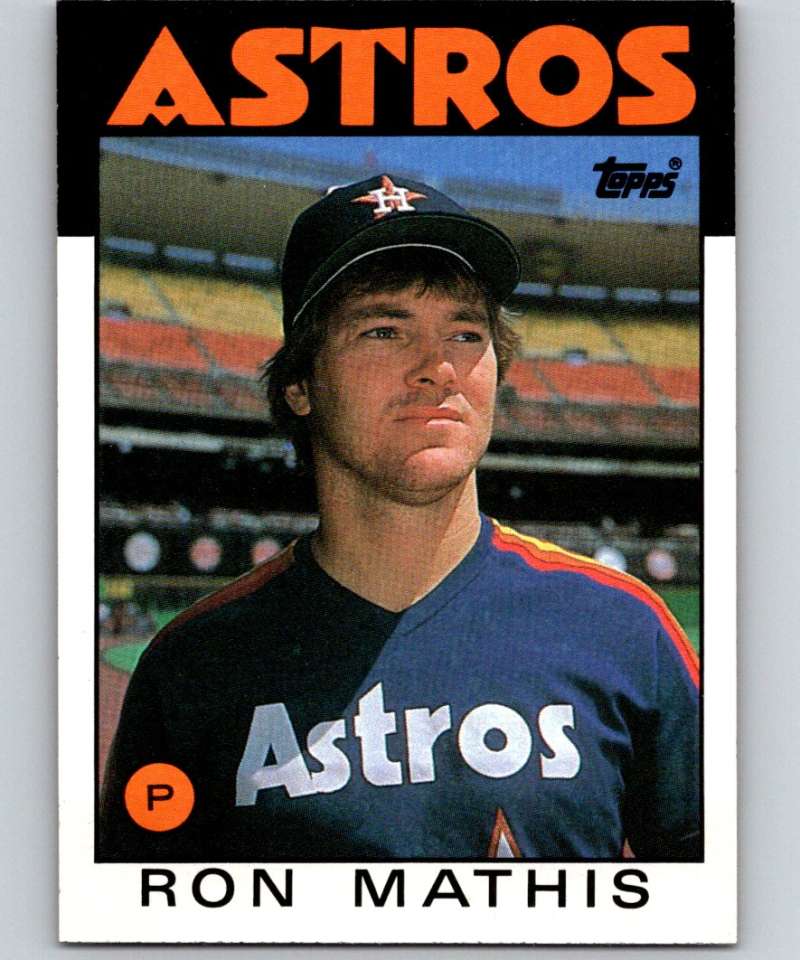 1986 Topps #476 Ron Mathis RC Rookie Astros MLB Baseball