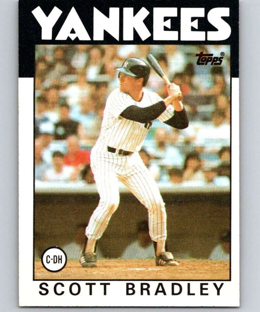 1986 Topps #481 Scott Bradley Yankees MLB Baseball