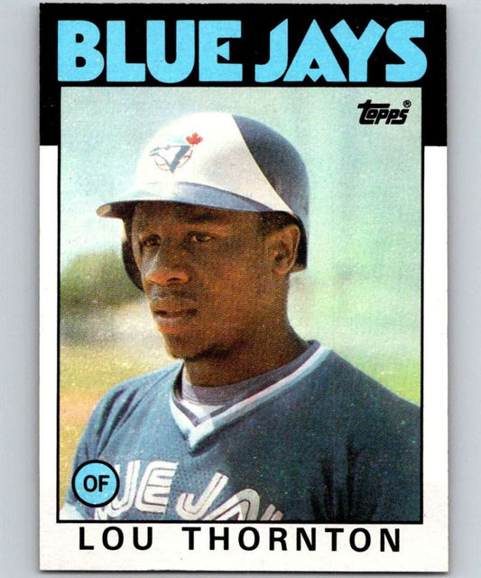 1986 Topps #488 Lou Thornton Blue Jays MLB Baseball Image 1