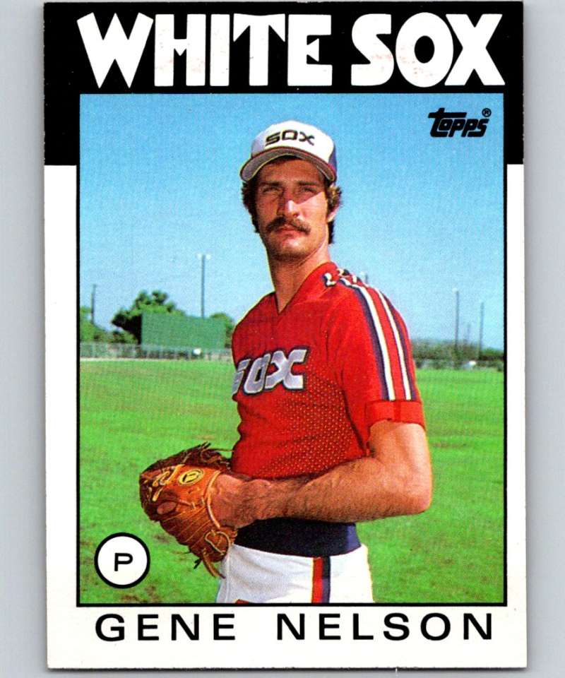 1986 Topps #493 Gene Nelson White Sox MLB Baseball Image 1