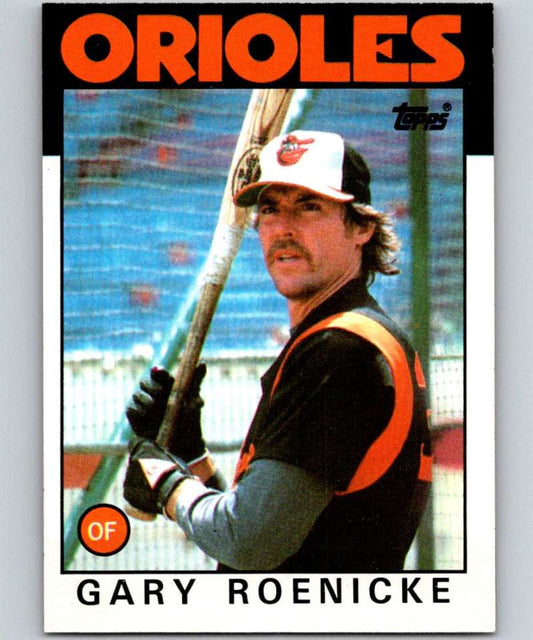 1986 Topps #494 Gary Roenicke Orioles MLB Baseball Image 1