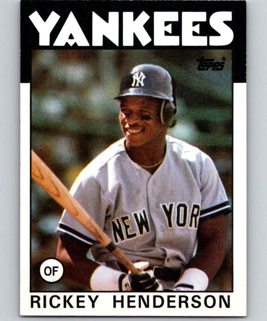 1986 Topps #500 Rickey Henderson Yankees MLB Baseball