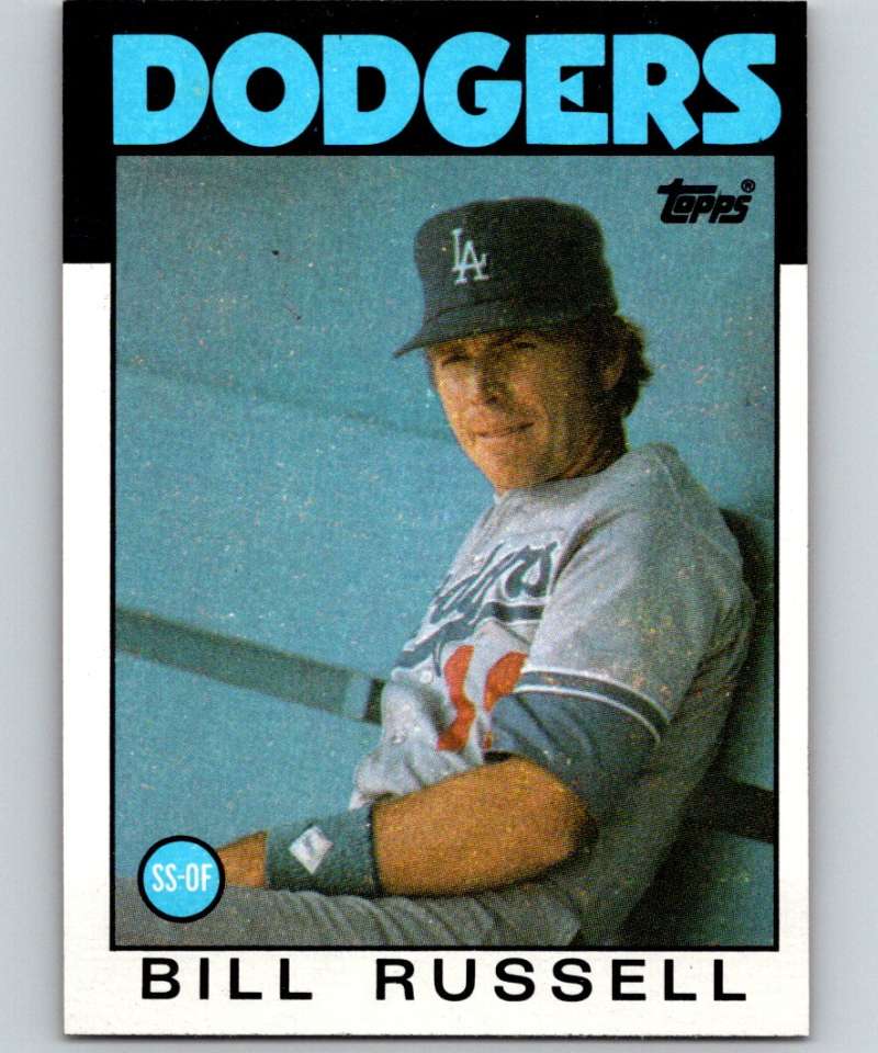 1986 Topps #506 Bill Russell Dodgers MLB Baseball Image 1