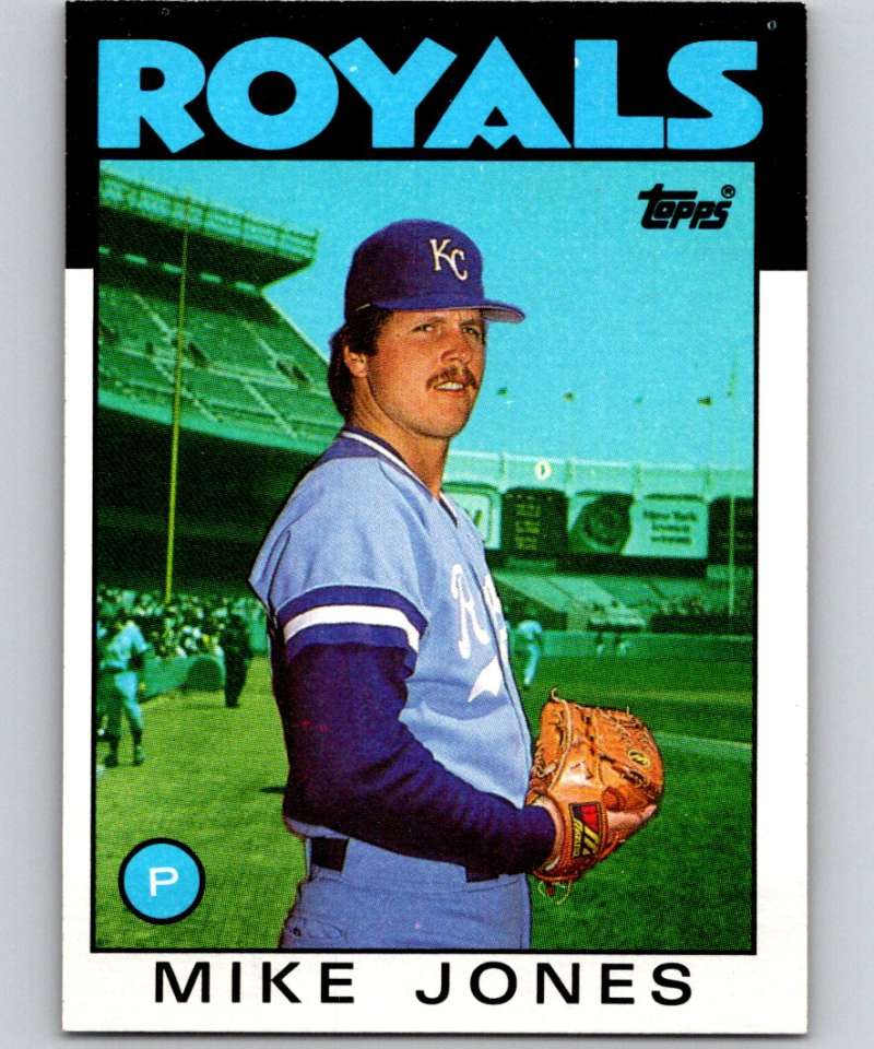 1986 Topps #514 Mike Jones Royals MLB Baseball Image 1