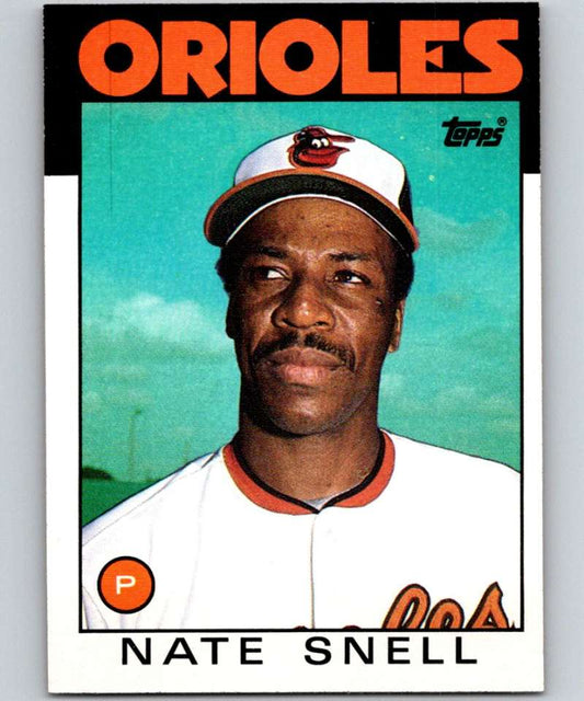 1986 Topps #521 Nate Snell Orioles MLB Baseball Image 1
