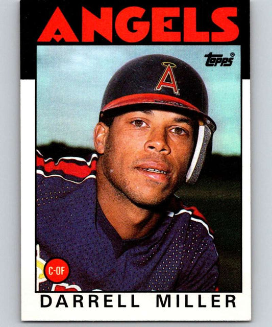 1986 Topps #524 Darrell Miller Angels MLB Baseball Image 1