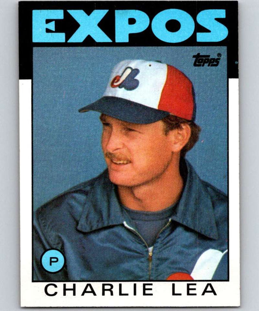 1986 Topps #526 Charlie Lea Expos MLB Baseball Image 1