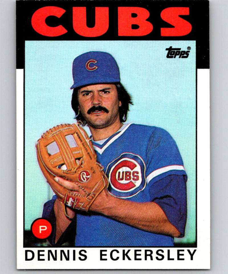 1986 Topps #538 Dennis Eckersley Cubs MLB Baseball