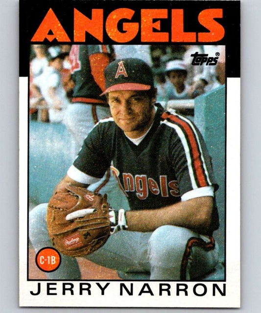 1986 Topps #543 Jerry Narron Angels MLB Baseball