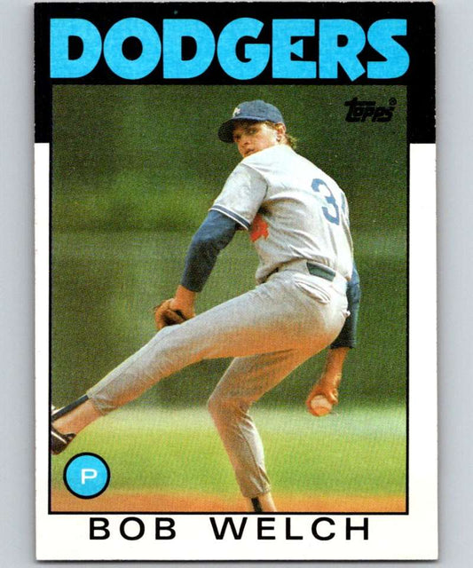 1986 Topps #549 Bob Welch Dodgers MLB Baseball