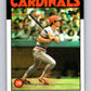 1986 Topps #550 Tom Herr Cardinals MLB Baseball Image 1