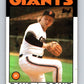 1986 Topps #551 Dave LaPoint Giants MLB Baseball Image 1