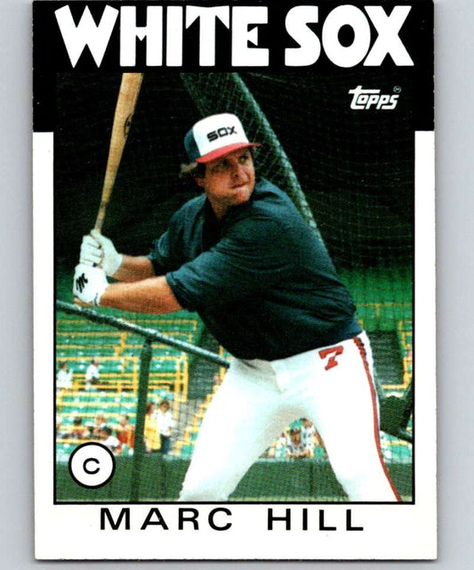 1986 Topps #552 Marc Hill White Sox MLB Baseball Image 1