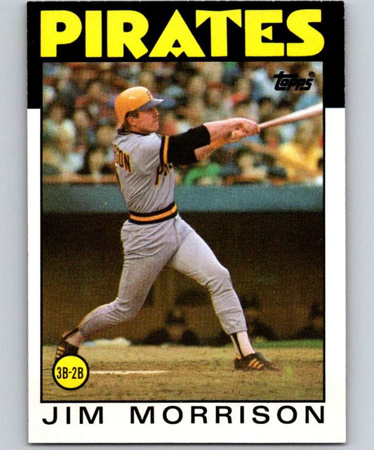 1986 Topps #553 Jim Morrison Pirates MLB Baseball Image 1