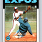 1986 Topps #555 Hubie Brooks Expos MLB Baseball Image 1