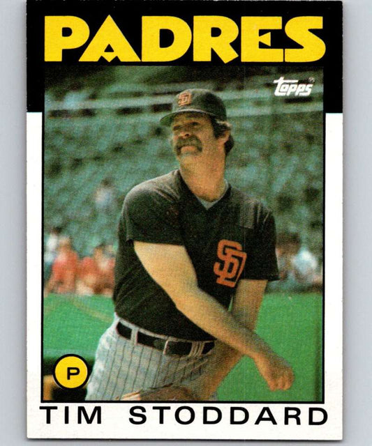1986 Topps #558 Tim Stoddard Padres MLB Baseball Image 1