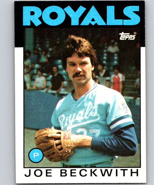 1986 Topps #562 Joe Beckwith Royals MLB Baseball Image 1