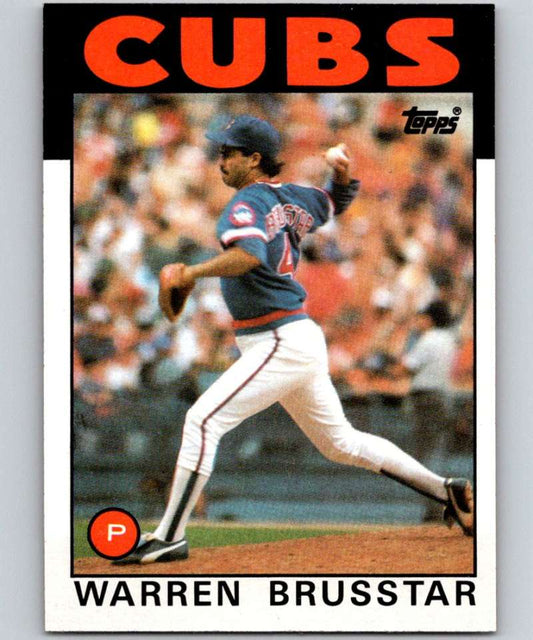 1986 Topps #564 Warren Brusstar Cubs MLB Baseball Image 1