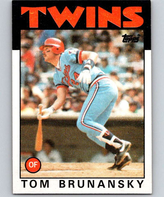 1986 Topps #565 Tom Brunansky Twins MLB Baseball Image 1