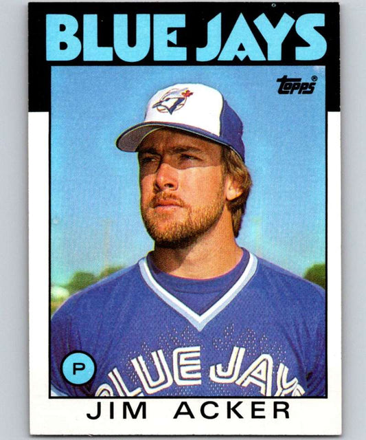 1986 Topps #569 Jim Acker Blue Jays MLB Baseball Image 1