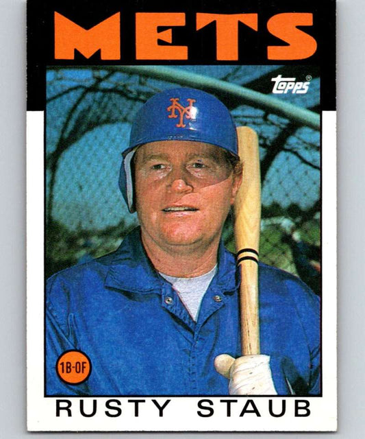 1986 Topps #570 Rusty Staub Mets MLB Baseball