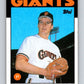 1986 Topps #571 Mike Jeffcoat Giants MLB Baseball Image 1