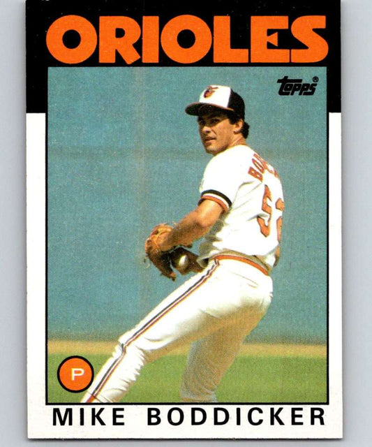 1986 Topps #575 Mike Boddicker Orioles MLB Baseball Image 1
