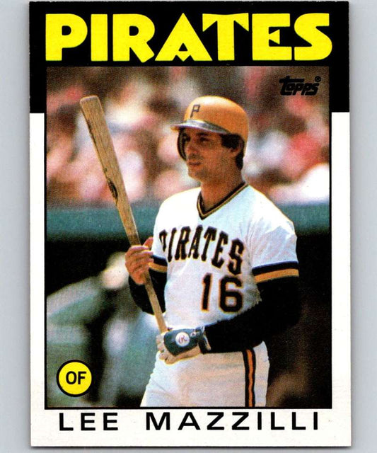1986 Topps #578 Lee Mazzilli Pirates MLB Baseball Image 1