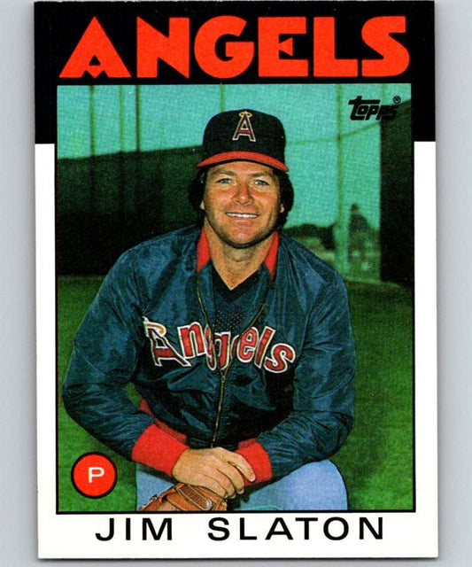 1986 Topps #579 Jim Slaton Angels MLB Baseball Image 1