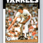 1986 Topps #584 Brian Fisher RC Rookie Yankees MLB Baseball Image 1