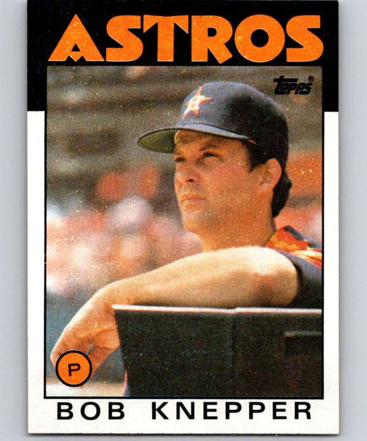 1986 Topps #590 Bob Knepper Astros MLB Baseball Image 1