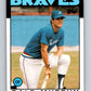 1986 Topps #600 Dale Murphy Braves MLB Baseball Image 1