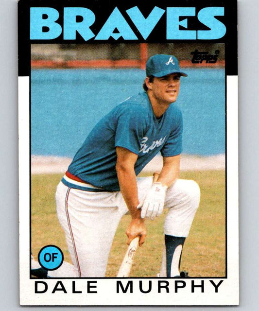 1986 Topps #600 Dale Murphy Braves MLB Baseball Image 1