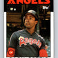 1986 Topps #604 Gary Pettis Angels MLB Baseball Image 1