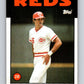 1986 Topps #627 Ron Oester Reds MLB Baseball Image 1