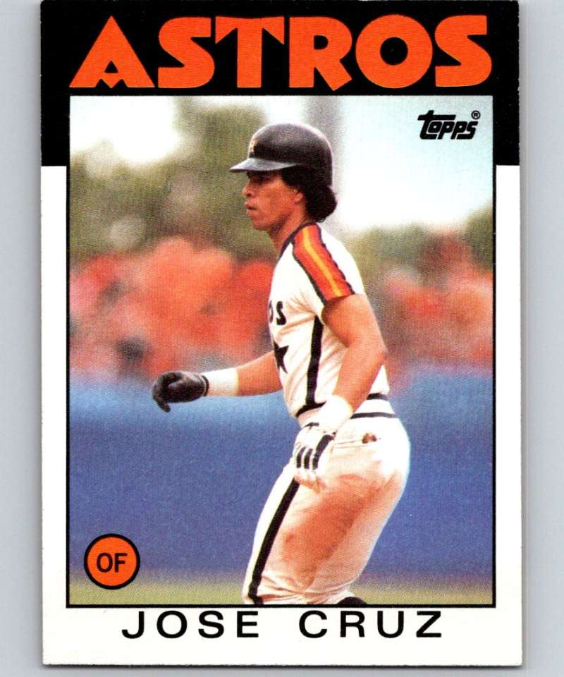 1986 Topps #640 Jose Cruz Astros MLB Baseball Image 1