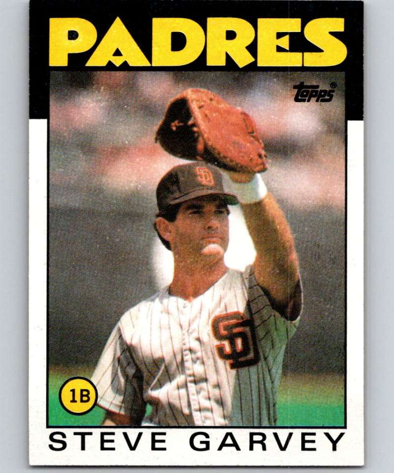 1986 Topps #660 Steve Garvey Padres MLB Baseball Image 1