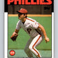 1986 Topps #664 Tim Corcoran Phillies MLB Baseball Image 1