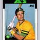 1986 Topps #672 Rob Picciolo Athletics MLB Baseball Image 1